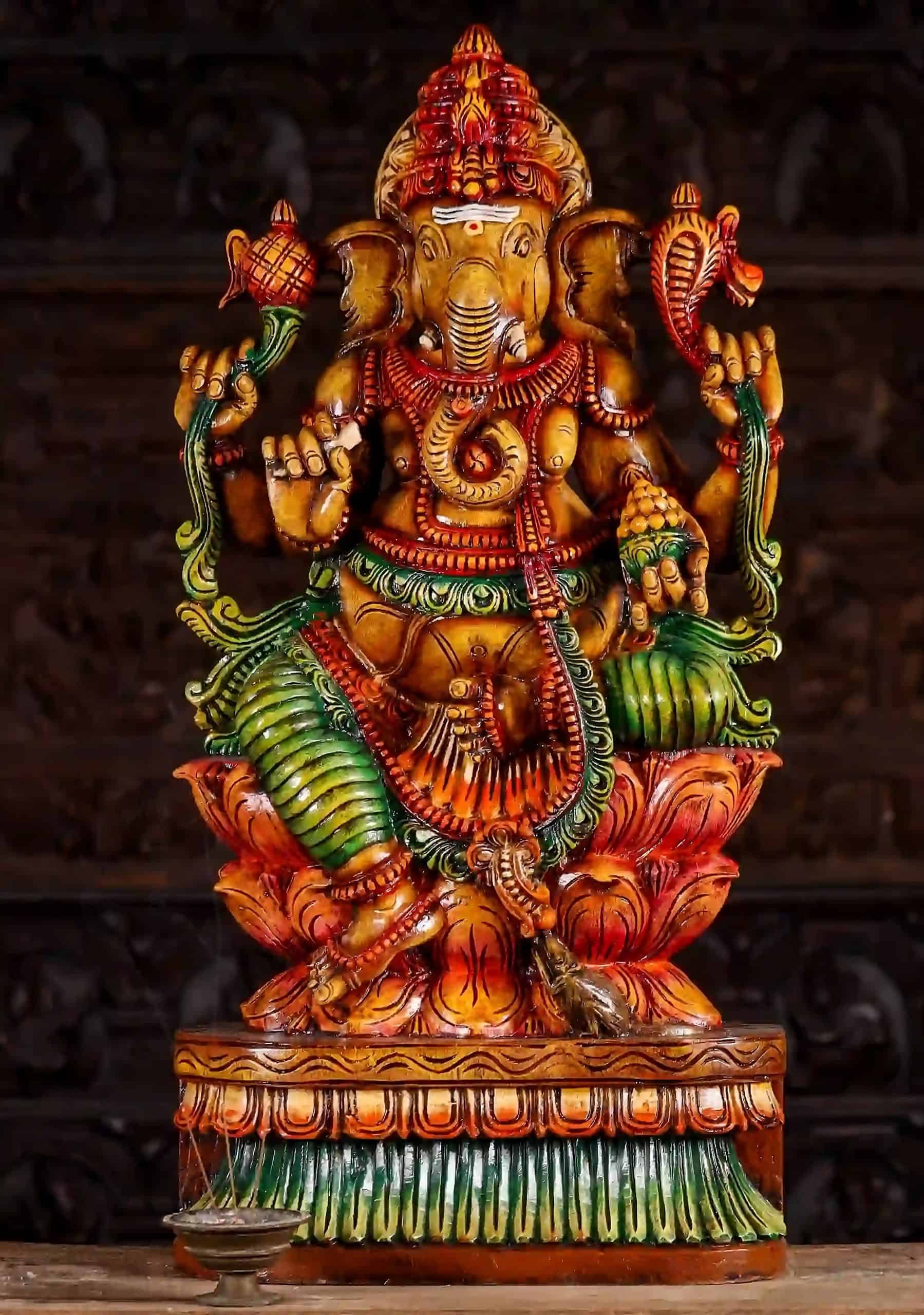ganesh ji image Ganesha symbols with rope, goad, and laddu